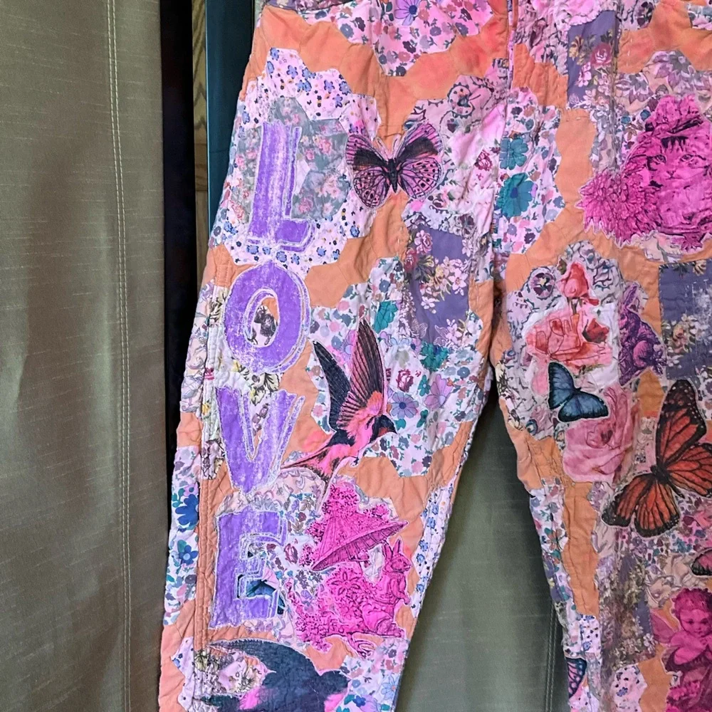 Magnolia Pearl Pink and Orange Ankle Cropped Pants - Picture 3 of 15